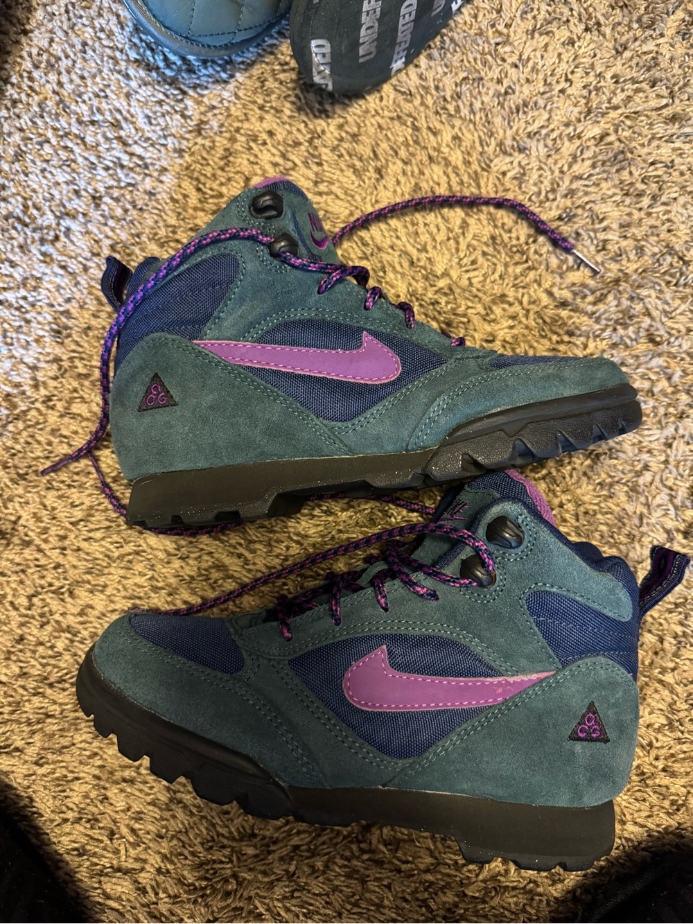 Nike ACG Teal & Purple Trail Sneakers